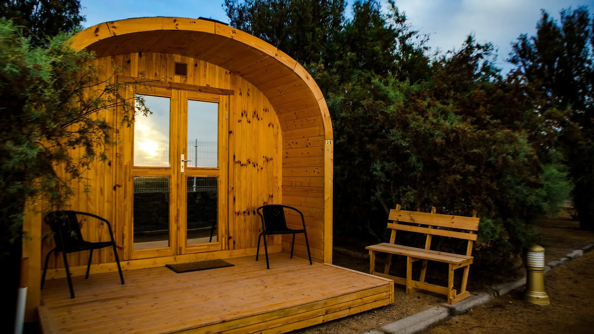 Eco-Wooden Houses Camping Montana Roja El Médano Hytte